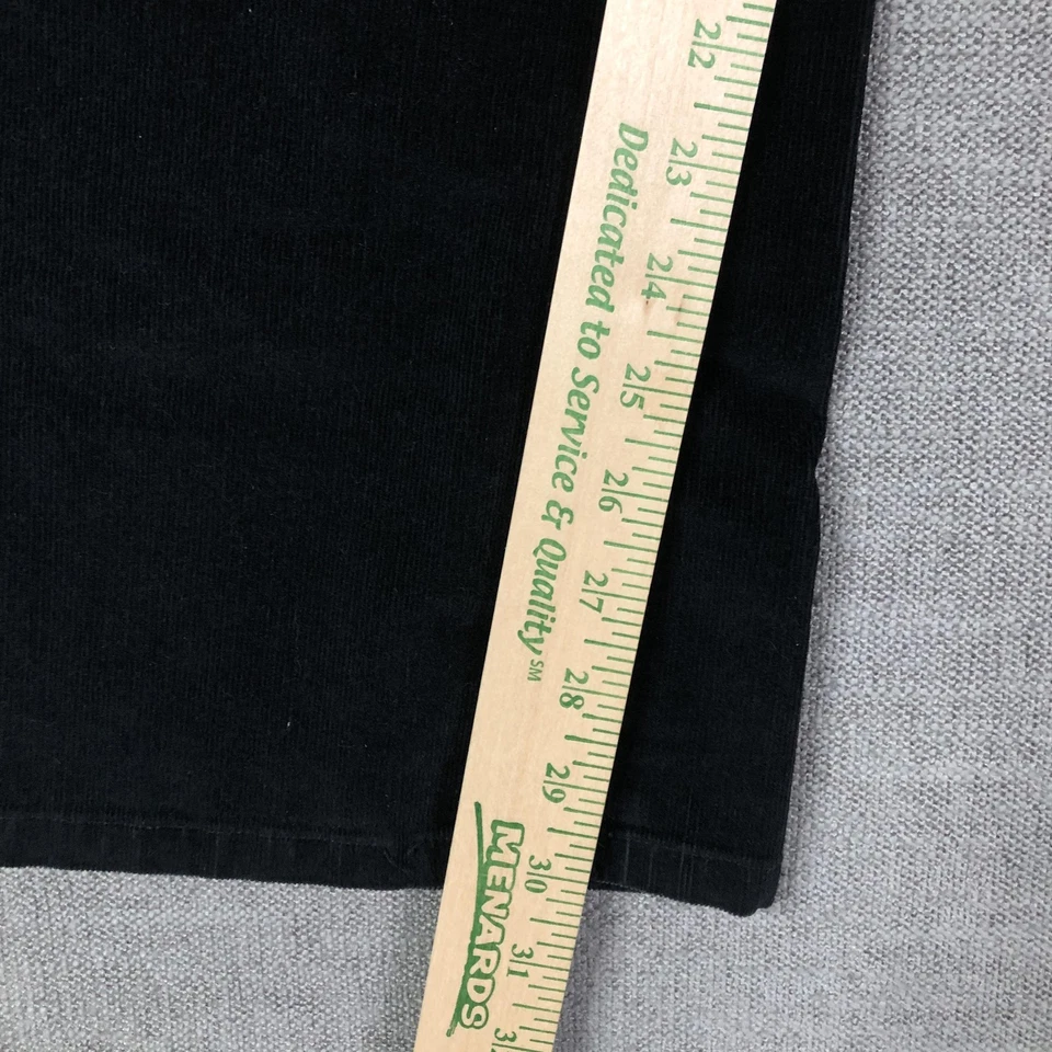 Брюки женские J Jill 10 черные вельветовые эластичные прямые повседневные комфортные расклешенные - Изображение 2 из 4