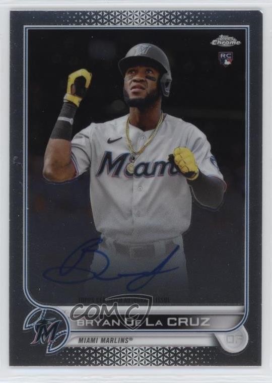 2022 Topps Chrome Rookie Auto Bryan De La Cruz #RA-BD Auto 9kc