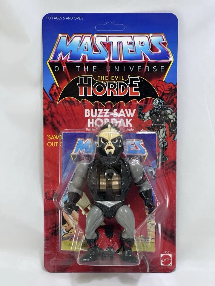 Buzz-Saw Hordak Masters Of The Universe Motu Complete + Custom Card Mattel 1986 - Imagen 2 de 4
