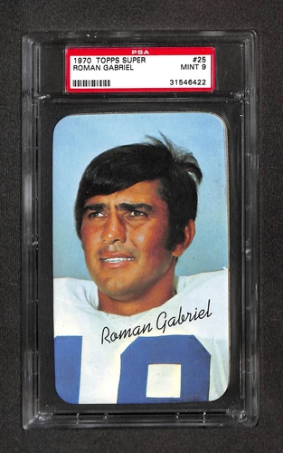 1970 Topps Super #25 ROMAN GABRIEL PSA 9 Mint 31546422 