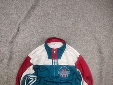 Vintage 90s Adidas Originals Sport multicolor Logo Track Light Zip Pocket jacket