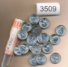 WASHINGTON SILVER  QUARTERS - 1957-P CHOICE BU ROLL (40) - #3509