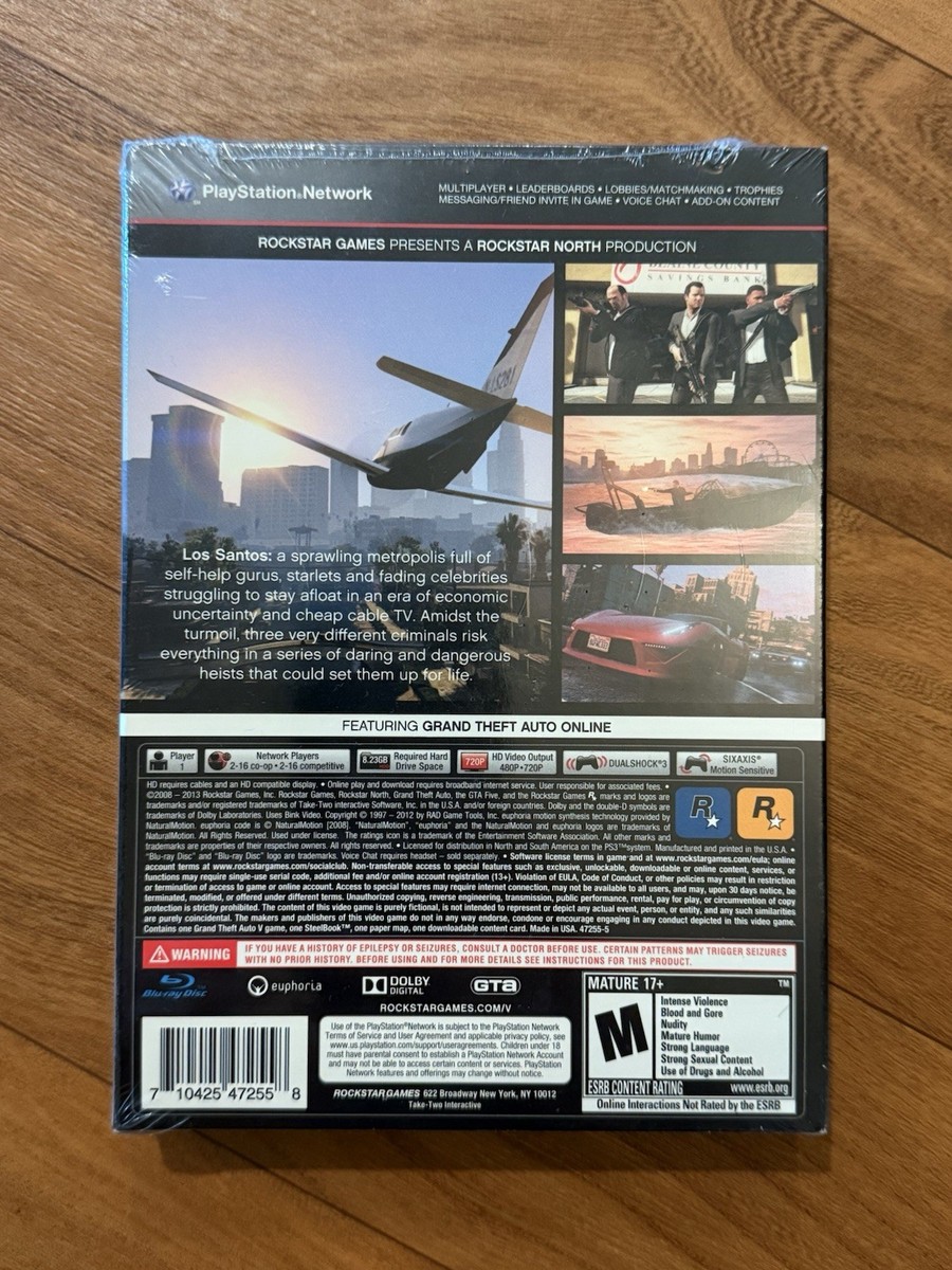 ps3 60G ジャンク品 GTAV入り Rockstar Games Grand Theft Auto V GTA 5 | PS3 | Region Free