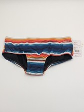 Speedo Mens Size 32 Vibe Collection Brief Eco Endurance Swim Suit Striped NRF
