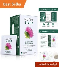 Herbal Liver Detox Tea with Fennel Turmeric and Milk Thistle 20 Bags