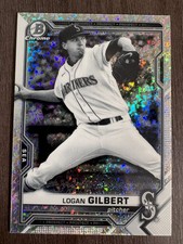 2021 Bowman Chrome Logan Gilbert BCP152 Mini-Diamond Refractor
