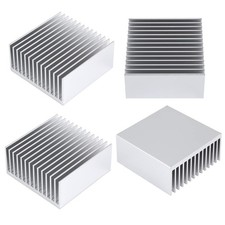Aluminum Heatsink Heat Sink Kit GPU CPU LED Cooler Peltier Silver 50mm 4 PCS