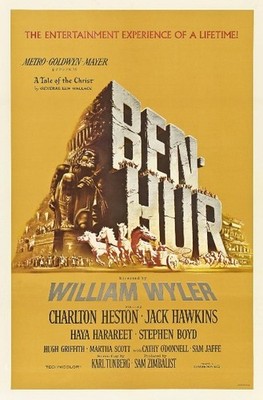 Ben-Hur 1959 27''x40'' One Sheet Size Poster Movie 50s Ben Hur Charlton Heston