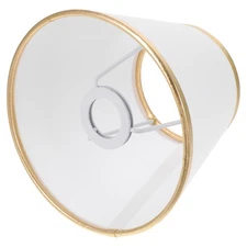  White Shade Cloth Table Lamp Fabric Outdoor Lampshade Light Cover