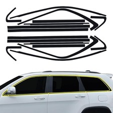 Chrome Delete Blackout Vinyl Overlay Window Trim For 2014-21 Jeep Grand Cherokee Chrome Delete Blackout Vinyl Overlay Window Trim For 2014-21 Jeep Grand Cherokee