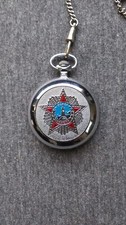 Vintage Molnija Russian Soviet Pocket Watch Mechanical Wind USSR