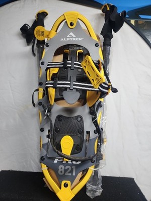 ALPTREK Pro 821 Snowshoes with Trekking Poles   Aluminum Frame Winter Hiking