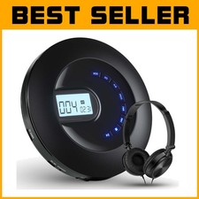 Portable CD Player Rechargeable for Car  Travel, Headphone