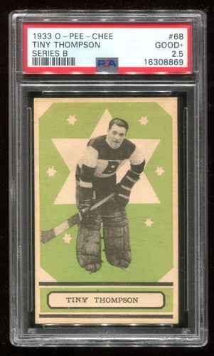 Tiny Thompson [Series B] #68 1933 O-Pee-Chee card