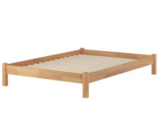 Solido matrimoniale futon 140x200 in Faggio massello con doghe rigide 60.84-14