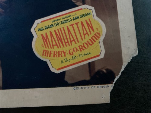 Manhattan Karussell 1937 Original Lobby Card mit Ann Dvorak - Bild 5 von 8