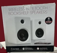 wireless bluetooth bookshelf  speaker pair 50watt
