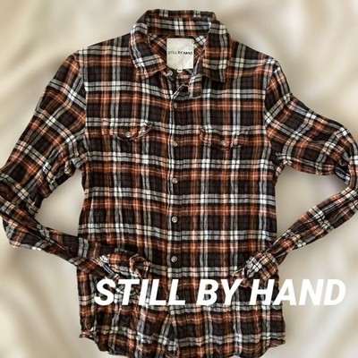STILL BY HAND Check Pattern Shirt Size M Long Sleeve