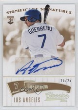 2014 Panini Classics Significant Signatures Gold 25/25 Alex Guerrero Auto 2t9
