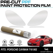 Headlight Stone Guard Paint Protection Film Kit For Porsche Cayman 718 982 PPF