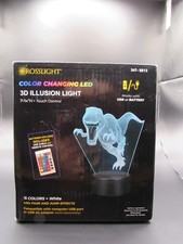 Dinosaur Night Light T-Rex 3D Illusion 15 Colors Lamp Remote w/ Batteries Video