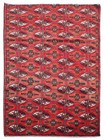 Rare Hand knotted Vintage Pakistani Bokhara Jhaldar Wool Area Rug 6 x 3 Ft — photo 1