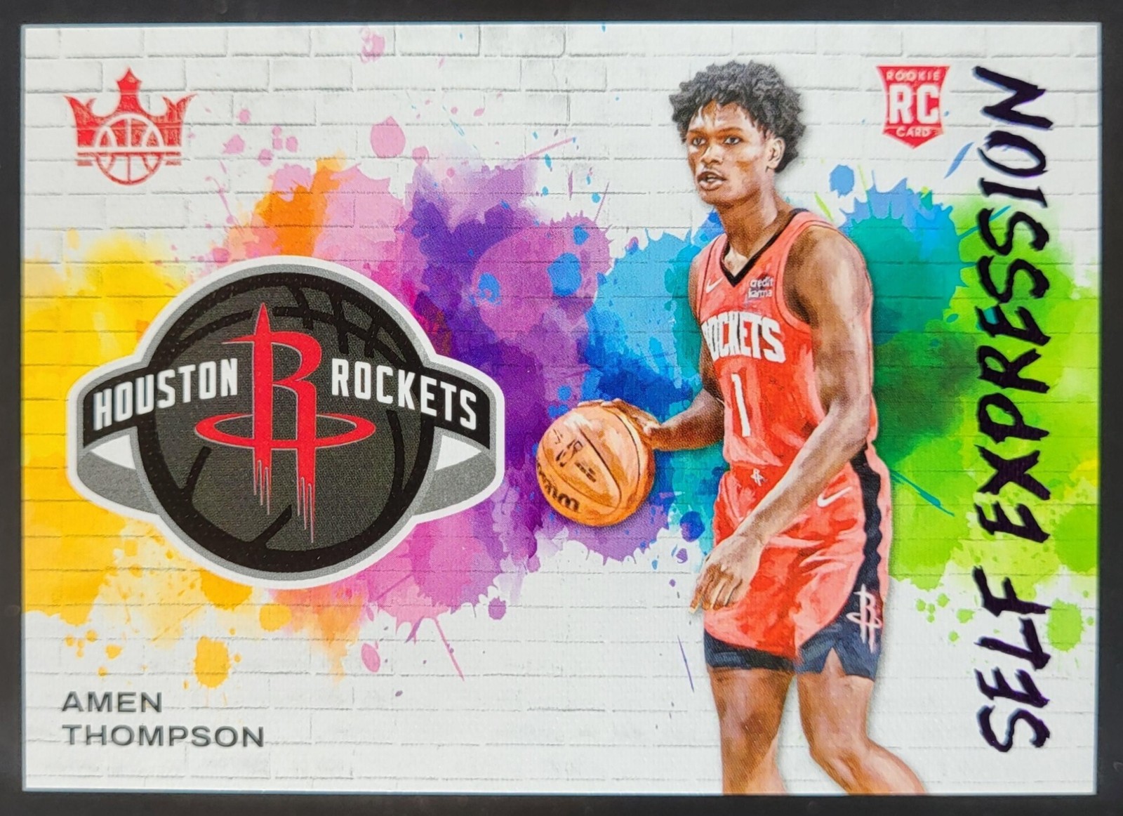 2023-24 Panini Court Kings Amen Thompson Self Expression Violet /49 RC NF4