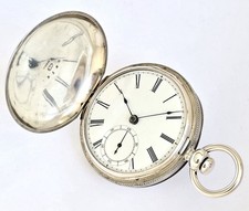 DENNISON HOWARD & DAVIS #2126 SILVER HUNTER 1857 VERY RARE - POCKET WATCH