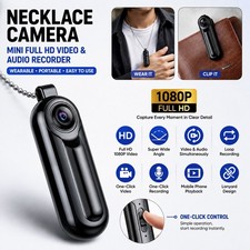 Necklace Camera Mini Full HD Video Audio Voice Recording Wearable Small Recorder
