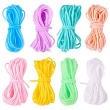 8 Colors 2mm Knitting Barber Cords Candy Color Stitch Savers Knitting Cords H...