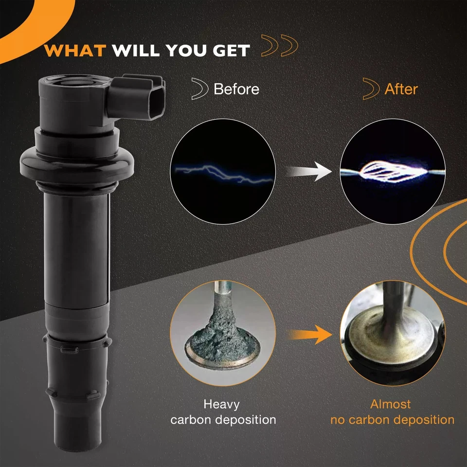 4x Ignition Coil & Spark Plug Pack For 02-15 Yamaha  FZS1 FZ1 YZFR1 YZFR6 F6T558 Foto 4 de 4