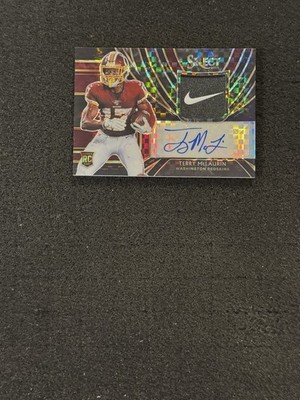2019 Panini Select #RM-TM Terry McLaurin Auto Nike Swoosh 1/1 RC Commanders