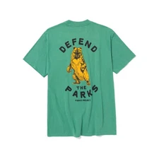 NWT Parks Project Defend the Parks Bear Pocket Tee Unisex T-Shirt in Sage sz L