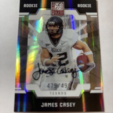 2009 Donruss Elite #141 James Casey RC Rookie AUTOGRAPH Texans/Rice  /499