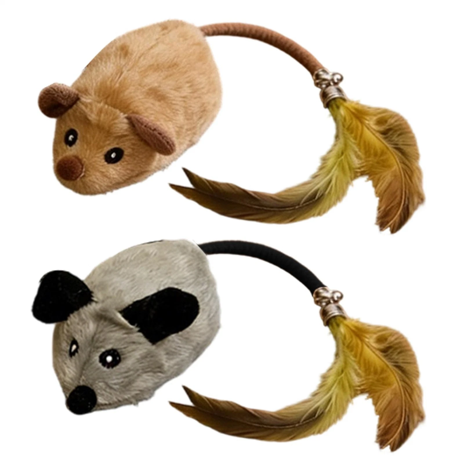 1x Interactive Cat Toy Mouse Rechargeable Moving Mouse Cat Toy Plush Mouse Toy