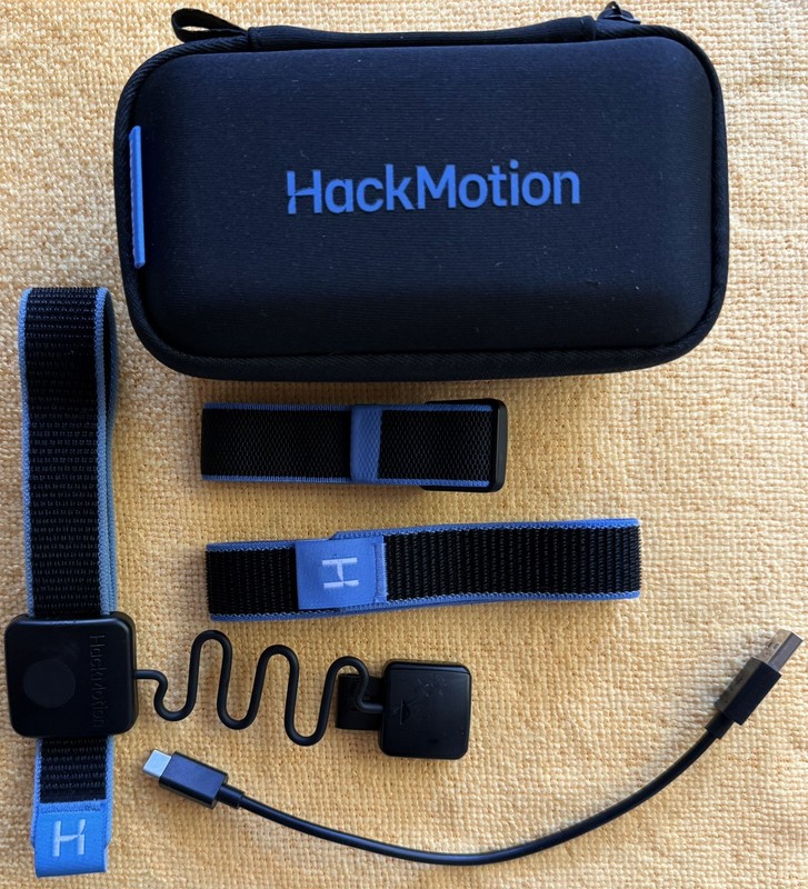 HackMotion Core Golf Swing Trainer Sensor Set w/ Case, USB & Extra Wrist Strap