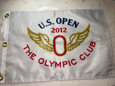 2012 US OPEN THE OLYMPIC CLUB PGA TOUR PIN FLAG W GROMMETS FREE SHIP AUTOGRAPHS