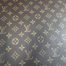 Louis Vuitton Brown Monogram Vinyl For Crafting Classic Size  piece 12" X 12"