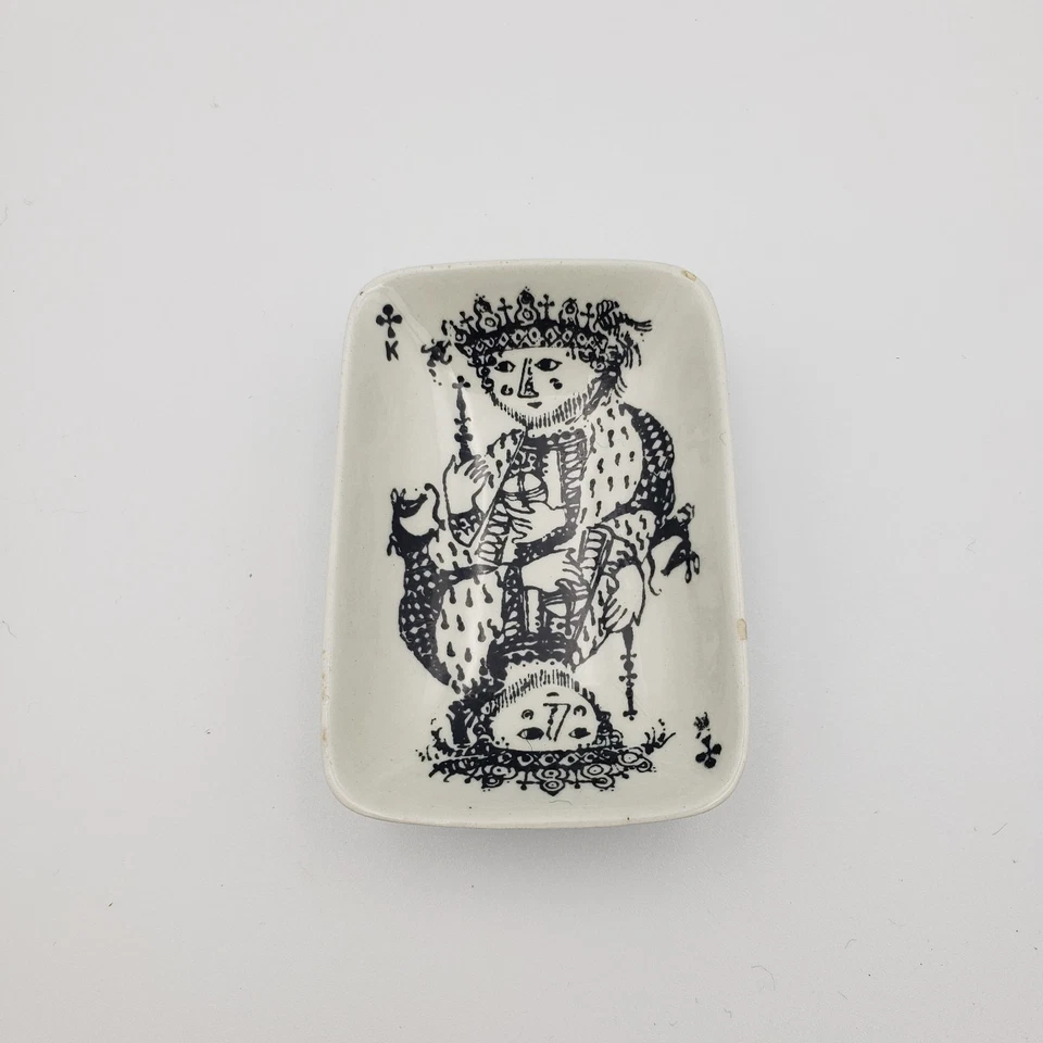 Nymolle Denmark Bjorn Wiinblad salt/trinket dishas playing cards (Tiny Chips) - Image 2 of 4