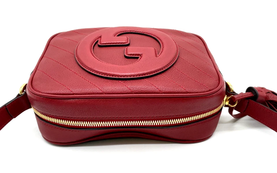 Auth Gucci Blondie Interlocking Tassel Red 742360 Shoulder Bag W/D BD050009 - Image 3 of 4