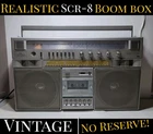✨VINTAGE✨ Realistic Scr-8 Am/Fm Cassette Boombox Radio - BROKEN TAPE PLAYER Read