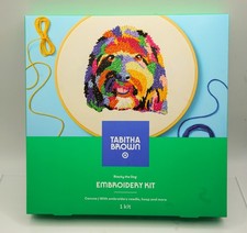 Perfect Gift NIB Tabitha Brown Blacky Dog Embroidery Kit PRISTINE