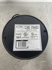 CME Wire 12 awg Black Stranded Copper Wire - E102470 - 500 Foot