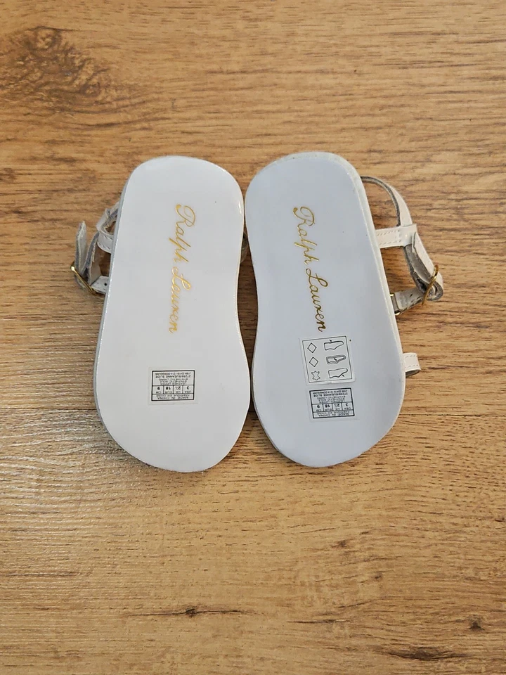 Ralph Lauren Kids Girls TODDLER SUEANNE T Strap Leather Sandal/Slide - Image 4 of 4