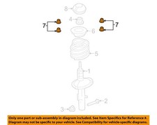 FORD OEM Front Suspension-Strut Mount Nut W714682S442