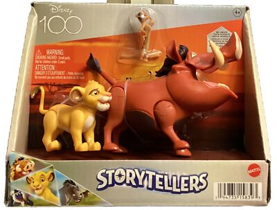 NEW Disney The Lion King Storytellers Pack of 3, Authentic Posable Hakuna Matata