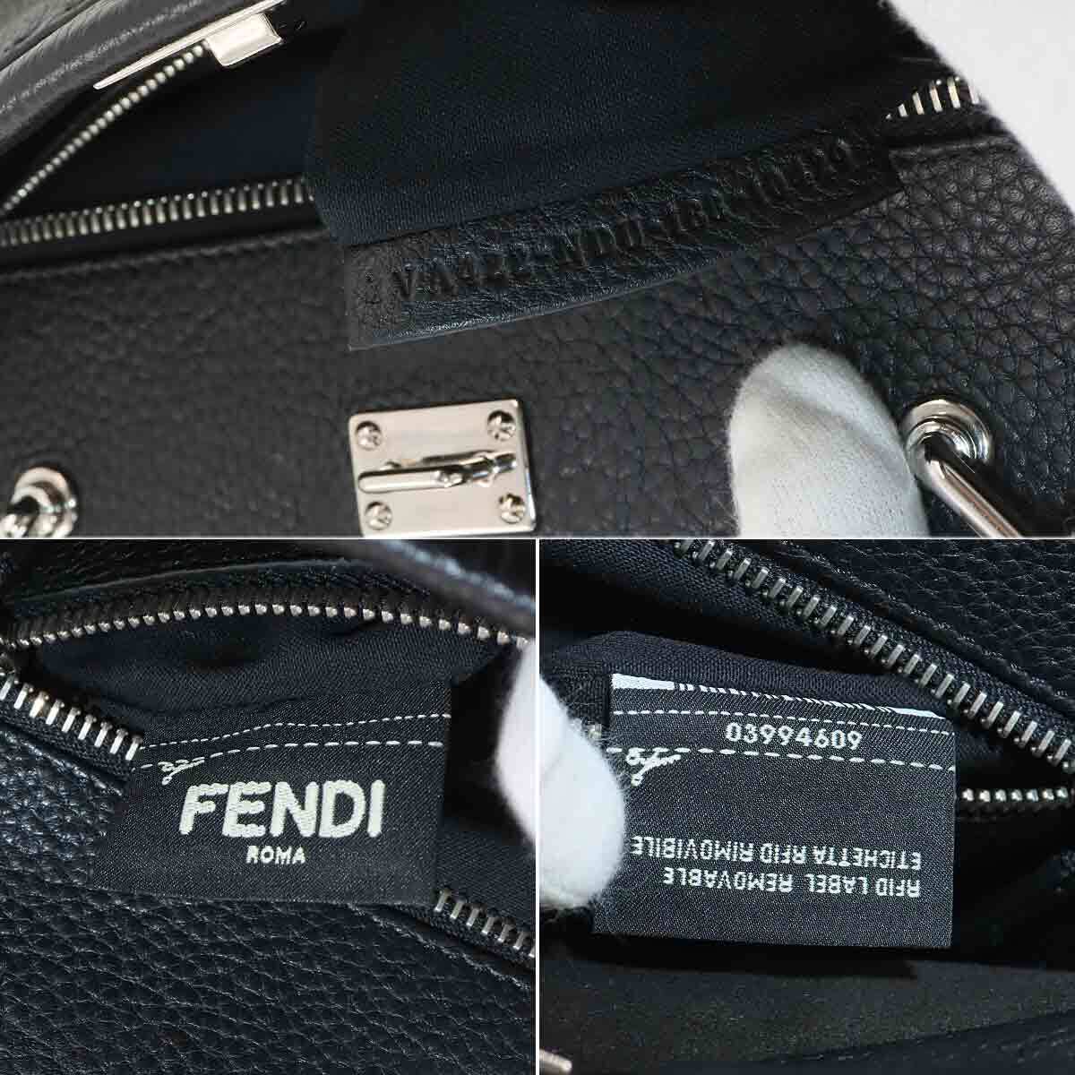 FENDI Selleria Peekaboo Fit Mini Hand Shoulder Bag Leather FENDI Selleria Peekaboo Fit Mini Hand Shoulder Bag Leather