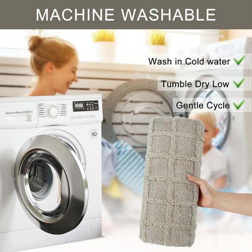 Gray Bathroom Rugs Non Slip Washable 20x31 inch Bath Mats for Bathroom Floor ... - Picture 6 of 8