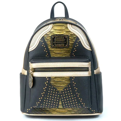 Black and gold mini backpack sales