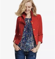 Cabi Beau Red Jacket Blazer 3 Button Size 6 Lined Style 3035